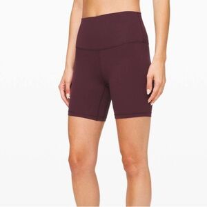 Lululemon Wunder Short 6” in Cassis